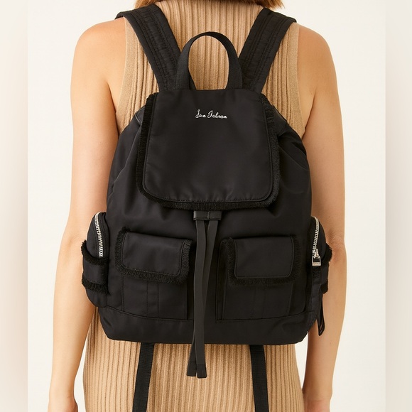 Sam Edelman “Janelle” Black Nylon Backpack – NWT - Picture 1 of 10